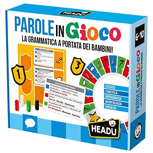 Headu - Parole in Gioco - Gioco Educativo di Società per Bambini dai 6 ai 12 Anni