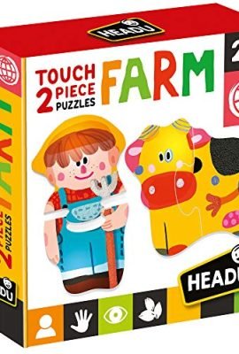 Headu 2 Pieces Puzzle Touch Farm, Multicolore, MU24889