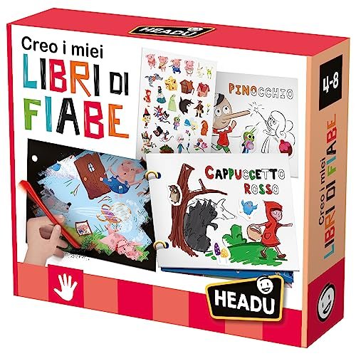 Headu Creo I Miei Libri Di Fiabe Con Attività Manuali E Narrative It29280 Gioco Art & Craft Per Bambini 4-8 Anni Made In Italy