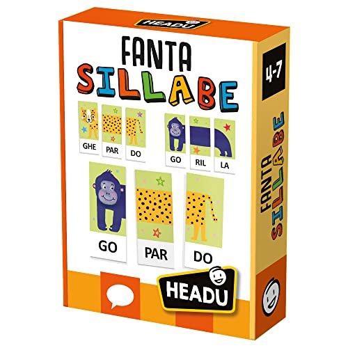 Headu Fantasillabe Gioca Con Le Sillabe E Crea Animali Fantastici It51548 Gioco Educativo Per Bambini 3-6 Anni Made In Italy