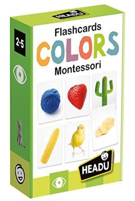 Headu Flashcards Colors Montessori Tutti I Colori Per I Più Piccoli Mu27859 Gioco Educativo Per Bambini 2-5 Anni Made In Italy