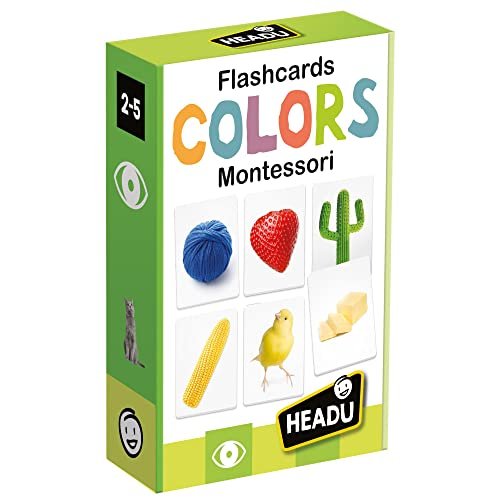 Headu Flashcards Colors Montessori Tutti I Colori Per I Più Piccoli Mu27859 Gioco Educativo Per Bambini 2-5 Anni Made In Italy