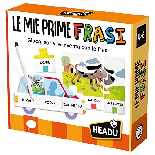 Headu Le Mie Prime Frasi Gioca Scrivi E Inventa Con Le Frasi It25381 Gioco Educativo Per Bambini 4-6 Anni Made In Italy
