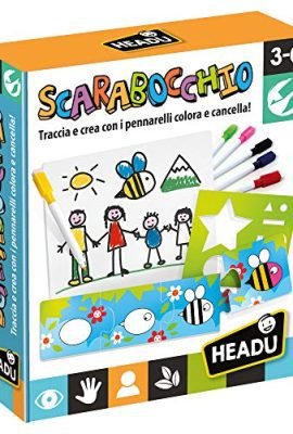 Headu, Scarabocchio Unisex Bambino, Multicolore, Unica