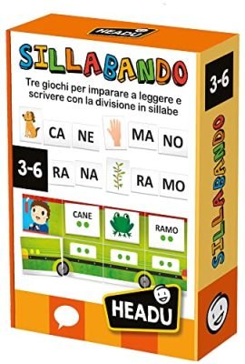Headu Sillabando Tre Giochi Per Imparare A Leggere E Scrivere Con La Divisione In Sillabe It54945 Gioco Educativo Per Bambini 3-6 Anni Made In Italy