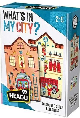 Headu What'S In My City Gira E Scopri Cosa C'È Dentro Mu55591 Gioco Educativo Ecosostenibile Per Bambini 2-5 Anni Made In Italy