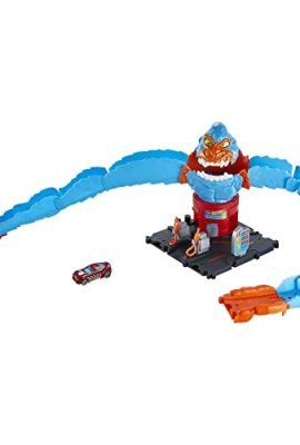 Hot Wheels - City Gorilla Attacco Distruttivo, Playset a Tema Stazione di Servizio con 1 Macchinina, Giocattolo per Bambini 4+ Anni, HDR30