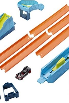 Hot Wheels Track Builder Set Super Lancio con Macchinina, Giocattolo per Bambini 4+ Anni, GLC89 [Esclusivo Amazon]