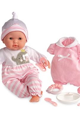 JC TOYS – Berenguer Boutique Bambola neonato naturale, 38 cm, corpo morbido, con accessori Il vestito può cambiare