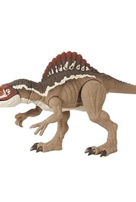 Jurassic World, ​Dinosauro Spinosauro Morso Ottimo, morso gigantesco, decorazione autentica, articolazioni mobili; Giocattolo per Bambini 4+ Anni, HCK57,