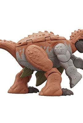 Jurassic World Fierce Changers - Dinosauri Trasformabili 2 in 1, da Carnotauro a Stegosauro in 2 diverse decorazioni in soli 11 passaggi, giocattolo per bambini, 6+ anni, HLP07