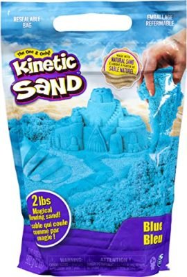 Kinetic Sand-Sabbia magica-907 g miscelare, Modellare e Creare-Kit Artigianato per bambini-6061464-Giocattoli 3 Anni +, Colore Blu, 6061464