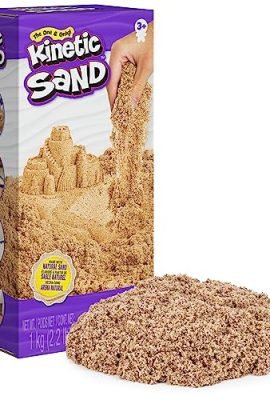 Kinetic Sand Sabbia Magica Originale della Svezia, Marrone Naturale, 1 kg – Nota dagli asili, dai 3 Anni in su, Singolo, Colore, 6060998