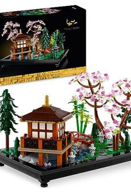 LEGO 10315 Icons Il Giardino Tranquillo, Kit Giardino Botanico Zen per Adulti con Fiori di Loto, Regalo di Natale per Donna e Uomo Fan del Giardinaggio Giapponese, Decorazione da Scrivania