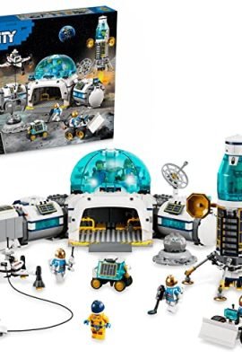 LEGO 60350 City Base Di Ricerca Lunare, Modellino Da Costruire Con Centro Spaziale, Base NASA Con Veicolo Rover E 6 Minifigure Di Astronauti, Giochi Per Bambini, Bambine, Ragazzi E Ragazze Da 7 Anni