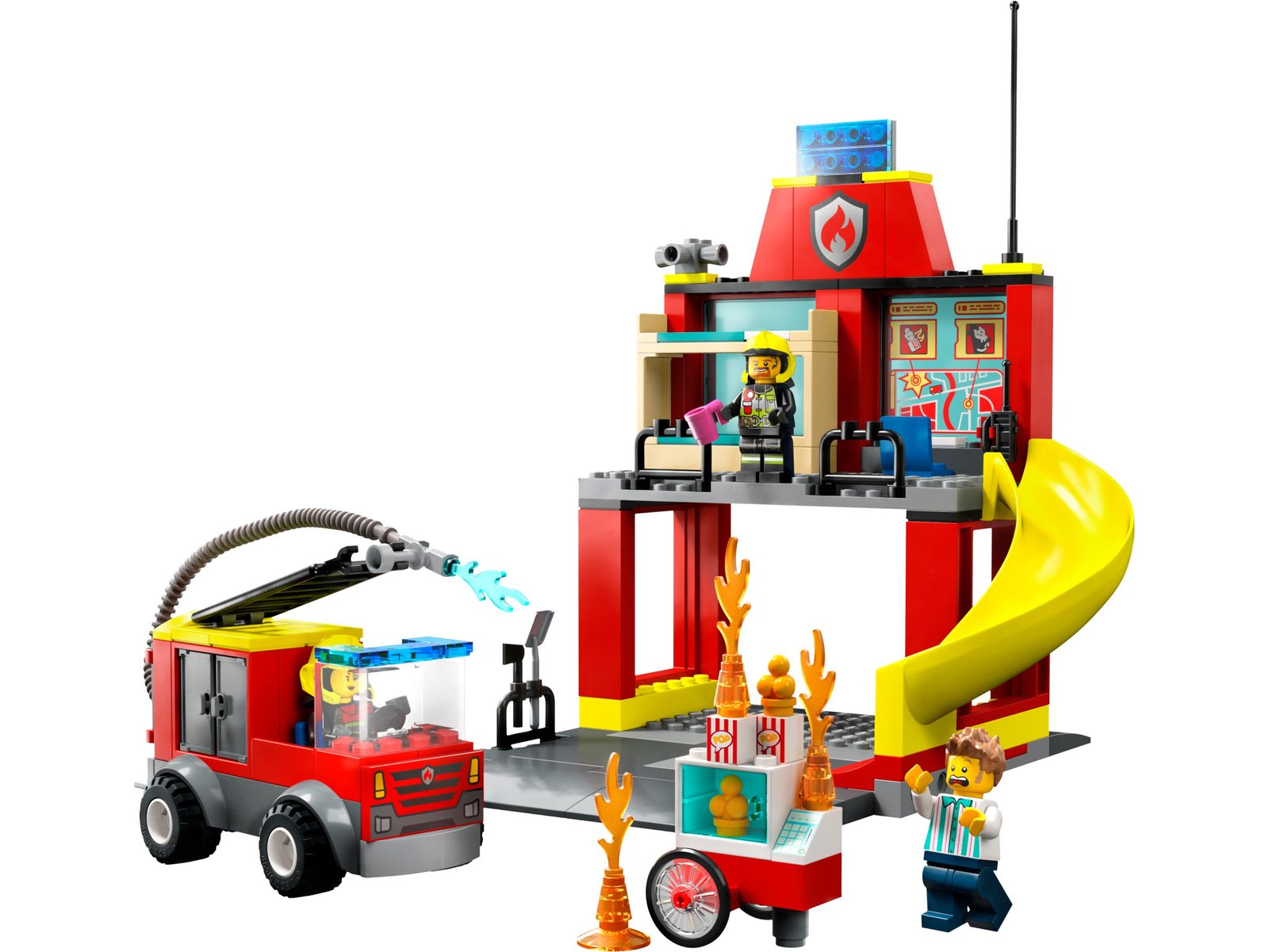 LEGO 60375 - Caserma dei pompieri e autopompa
