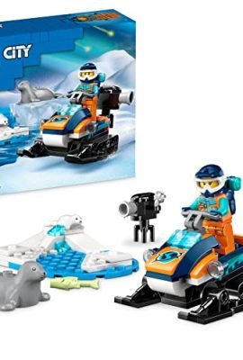 LEGO 60376 City Gatto delle Nevi Artico, Gioco per Bambini dai 5 Anni in su, Set di Costruzioni con Veicolo, Figure di Foche e Minifigure dell'Esploratore, Piccola Idea Regalo