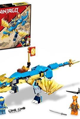 LEGO 71760 NINJAGO Dragone del Tuono di Jay - EVOLUTION, Set con Banner da Collezione, Giocattoli per Bambini dai 6 Anni