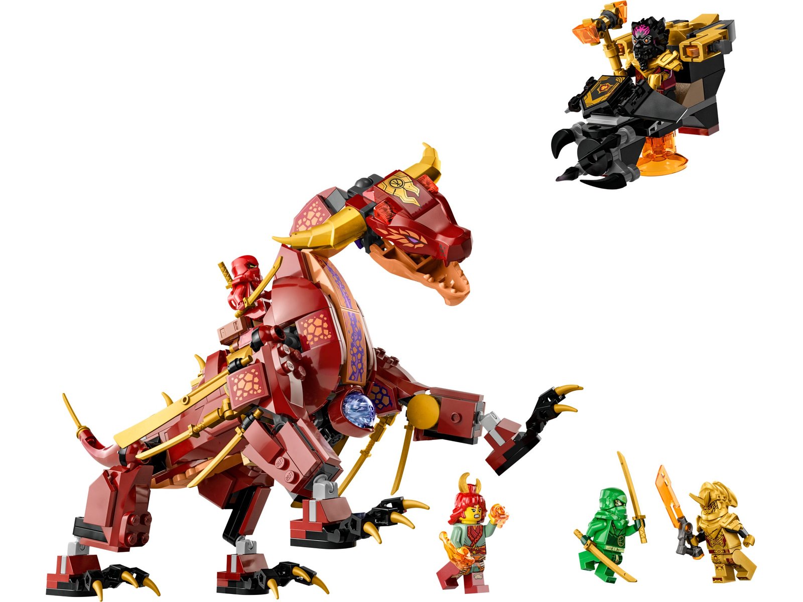 LEGO NINJAGO® 71793 - Dragone di Lava Transformer Heatwave