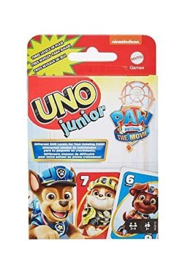 Mattel Games- Gioco di Carte UNO Junior Versione Paw Patrol, Giocattolo per Bambini 3+Anni, HGD13