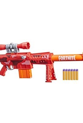 Nerf Fortnite - Heavy SR (Blaster con mirino Rimovibile e Caricatore da 6 dardi, Include 6 dardi Originali Nerf Mega)