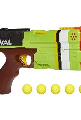 NERF Rival Kronos XVIII-500 Blaster, Breech-Load, 5 giri rivali, azione primavera, velocità 90 FPS, design colore verde (esclusiva Amazon)