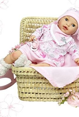 Nines Artesanals d'Onil 1039 MI BEBITO OPEN & CLOSE EYES Soft Doll, ROSA