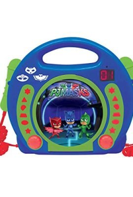 PJ Masks Lettore CD con Microfono, Colore Blu/Rosso/Verde, RCDK100PJM