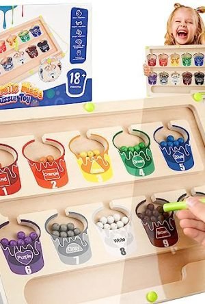 Stfitoh Giochi Montessori 2-5 Anni, Giochi Bambini 2 3 4 5 Anni Giocattoli Magnetico Labirinto Regalo Bambina 2-5 Anni Giocattoli Bambini 2-5 Anni Gioco Educativo Giochi Legno Bambini 2-5 Anni