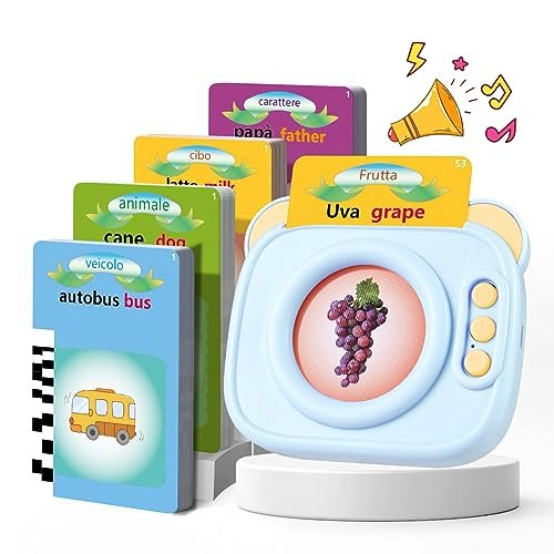Schede Parlanti Educativi Montessori 2-6 Anni (Blu) - eZy toyZ
