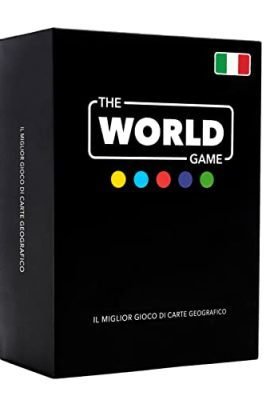 The World Game - Gioco di Carte Geografia - Gioco da Tavolo Educativo per Bambini, Famiglie e Adulti - Un Gioco di Società per Ragazzi e Ragazze sul Mundo - In Italiano