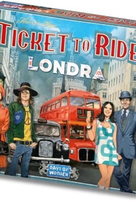 Asmodee - Ticket to Ride Londra - Gioco da Tavolo Veloce e Divertente per Famiglie e Amici - Completa con Mappa, Autobus, Carte e Biglietti - 2-4 Giocatori, 8+ Anni, 10-15 minuti, Edizione in Italiano