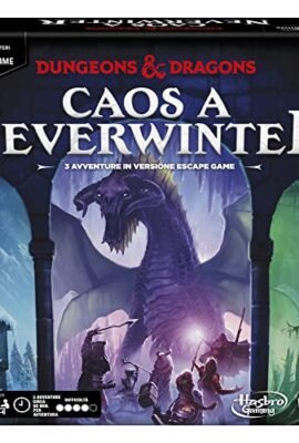 Dungeons & Dragons: Caos a Neverwinter, un gioco di misteri ed enigmi Escape Game, gioco da tavolo di escape room di D&D, da 2 a 6 giocatori