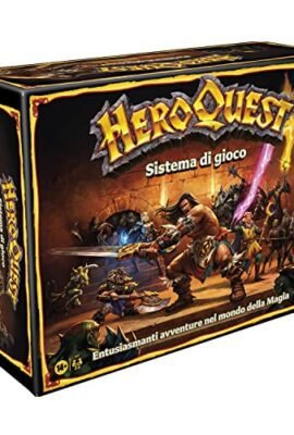 Hasbro Gaming Avalon Hill HeroQuest, Gioco da Tavolo per Ragazzi e Ragazze dai 14 Anni, Gioco di Strategia in Stile Dungeon Crawler, a Tema Fantasy per 2-5 Giocatori