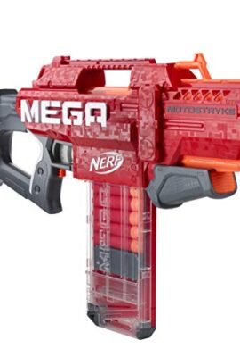 Hasbro Motostryke motorizzato – Contiene Nerf Mega e Caricatore Clip da 10 Freccette – Bambini, Ragazzi e Adulti, Colore Nero, 7.9 x 81.3 x 35.6 cm, E6474EU4