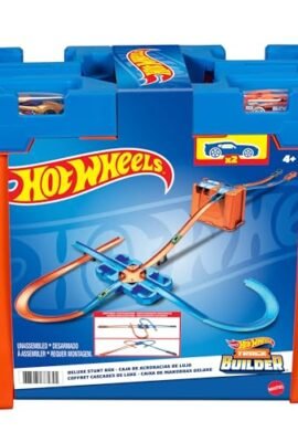 Hot Wheels Track Builder il Set delle Acrobazie Deluxe, Playset con Componenti Pista Assortiti, Giocattolo per Bambini 4+ Anni, GGP93