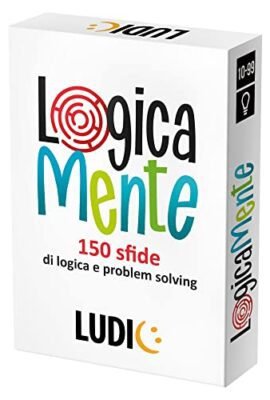 Ludic - Logicamente - 150 Sfide di Logica e Problem Solving | Giochi di Carte, Perfetto Gioco Da Tavolo Per Tutta La Famiglia, Giochi Di Società Per Adulti e Ragazzi. Regalo Compleanno, Regalo Natale