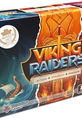 Viking Raiders | Gioco di carte per divertimento vichingo interattivo per 2-5 persone dai 9 anni in su, scatola da viaggio con 198 carte, ideale come gioco di famiglia, per serate di gioco e vacanze
