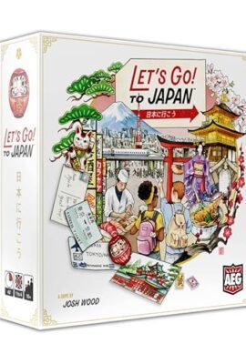 Alderac Entertainment | Let's Go! To Japan Gioco da Tavolo in Inglese per Tutta la Famiglia | Gioco Competitivo per 1-4 Giocatori | Gioco da Tavolo per Giocare da Soli, in Coppia o con Amici