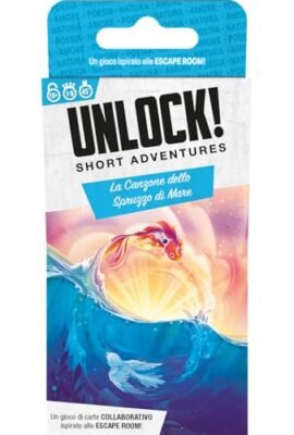 Asmodee Unlock! Short Adventures - La Canzone dello Spruzzo di Mare, Gioco da Tavolo di Enigmi, 10+ Anni, 1-6 Giocatori, Edizione in Italiano
