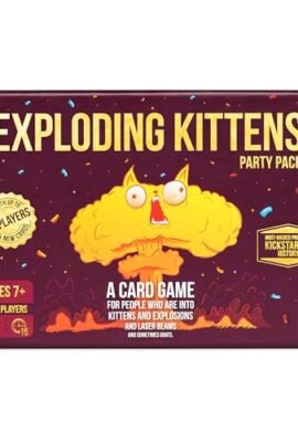 Exploding Kittens Party Pack Card Game by Exploding kittens - Fun Family Games for Adults, Teens & Kids, 2-10 Players, Age 7+, (Edizione Inglese)