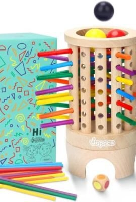 Japace Giochi Montessori per Bambini, Gioco di società in Legno Giocattoli Educativi, Gioco da Tavolo Torre Pendente di Pisa per Bambini Adulti Famiglia e Feste
