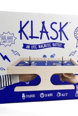 KLASK - Gioco di abilità premiato per 2 - Gioco da tavolo per la famiglia, adulti e bambini - Gioco in legno a partire dagli 8 - Gioco familiare nella lista delle raccomandazioni del Gioco dell'Anno