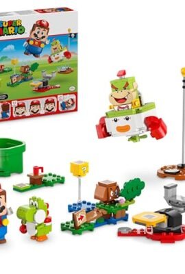LEGO Super Mario Avventure Mario Interattivo, Giocattolo con i Personaggi Nintendo di Bowser Jr., Goomba e Yoshi, Giochi da Collezione per Bambini e Bambine da 6 Anni, Idea Regalo 71439