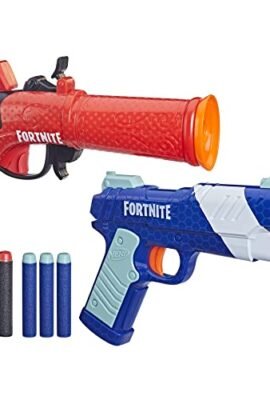 Nerf Fortnite - Confezione da 2 blaster Fortnite e 6 dardi Nerf Elite in gommapiuma