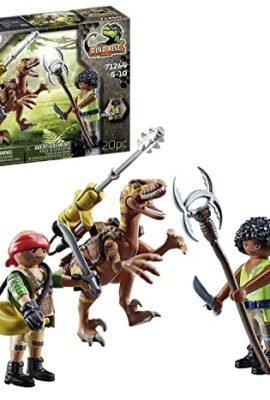PLAYMOBIL Dino Rise 71264 Deinonico, Dinosauro con Armi funzionanti, Giocattolo per Bambini dai 5 Anni in su