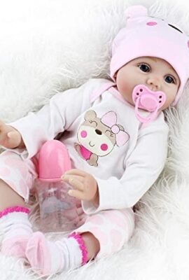 ZIYIUI Realistica 55 cm Bambole Reborn Bambina Bambola Reborn Femmina Bambolotti di Silicone Reborn Babys Dolls Ragazza Bambini Giocattoli 22 Pollice