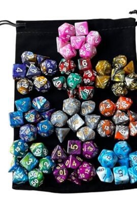 70pcs polyedrische Dices Mehrideen Acrilic Dices Gioco da tavolo di ruolo Dices 10 giochi di colori semplici da usare