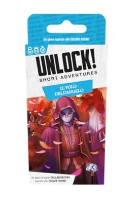 Asmodee - Unlock! Short Adventures, Il Volo dell'Angelo - Gioco da Tavolo con App, Escape Room, 1-6 Giocatori, 10+ Anni, Edizione in Italiano