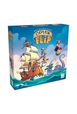 Asmodee Play Punk Captain Flip - Giochi da tavolo - Giochi di strategia - Gioco per adulti e bambini a partire dagli 8 anni - 2-5 giocatori - Versione Francese